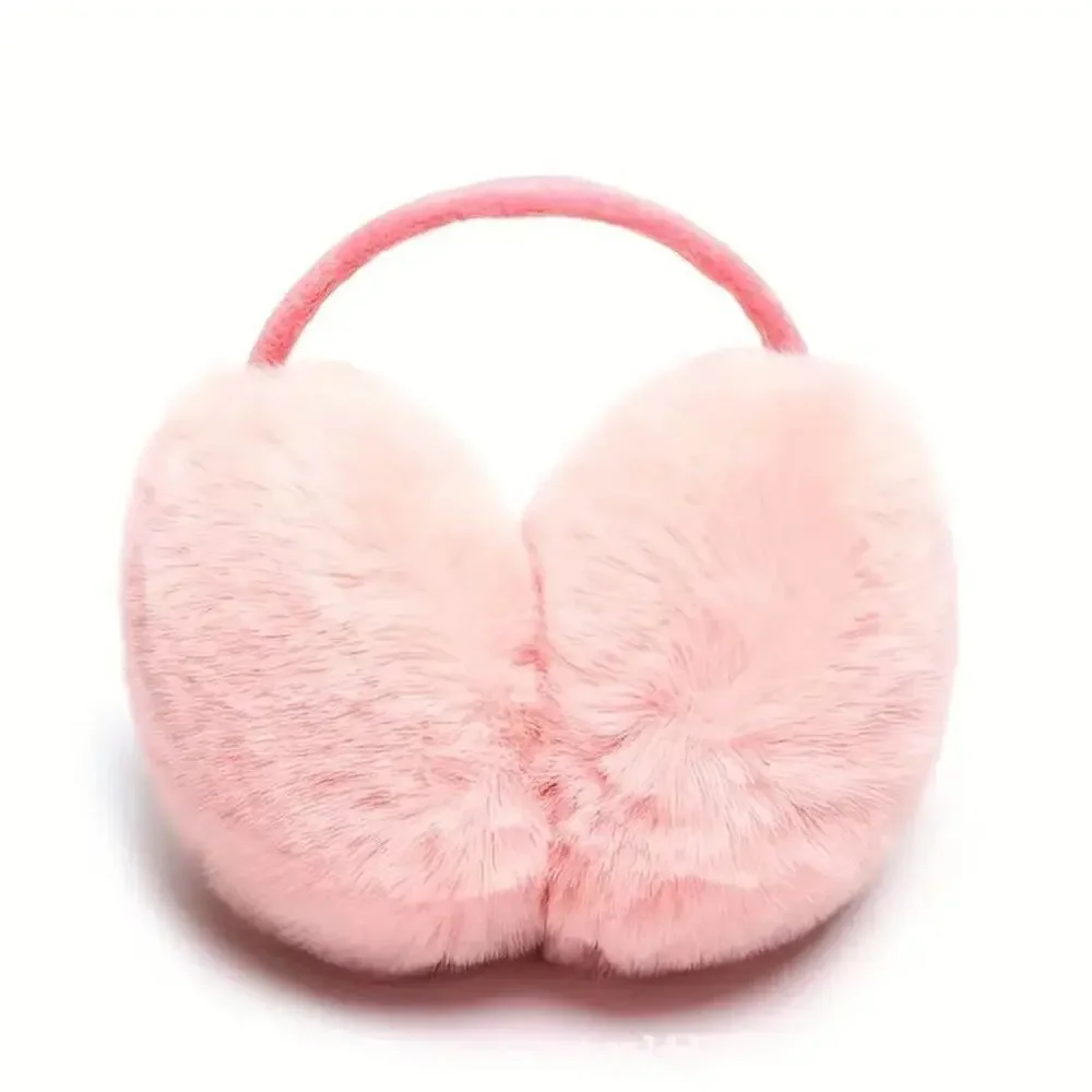 Winter Fluffy Comfortable Adjustable Earmuffs - Pink
